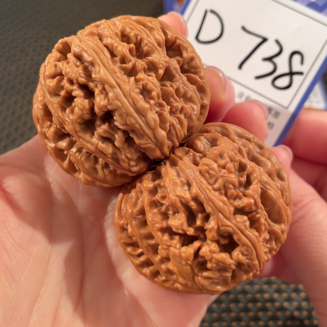把件文玩核桃D738粗筋46