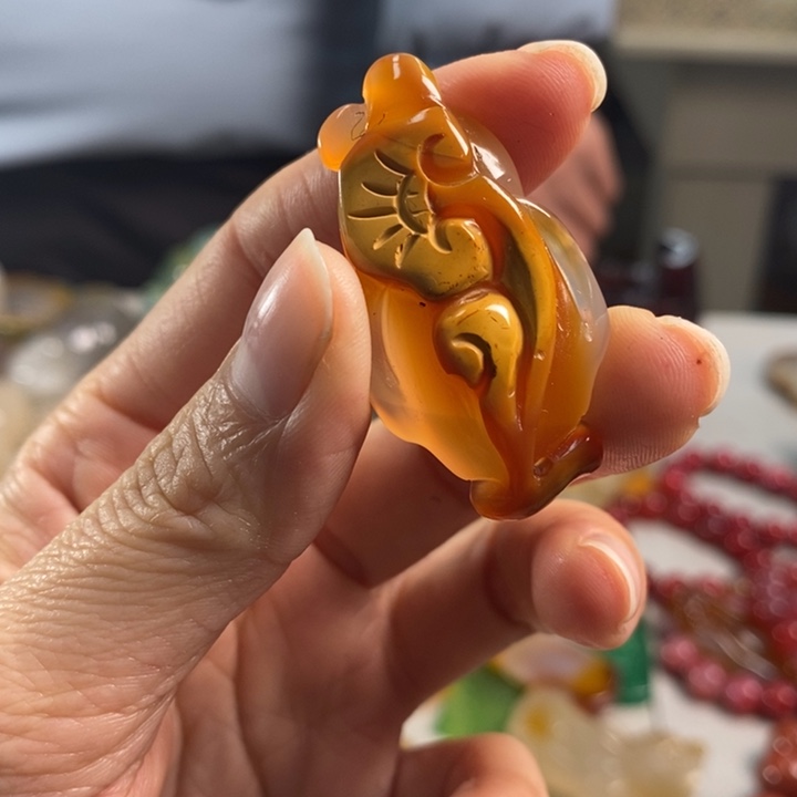 玛瑙/玉髓吊坠(不含链)未镶嵌