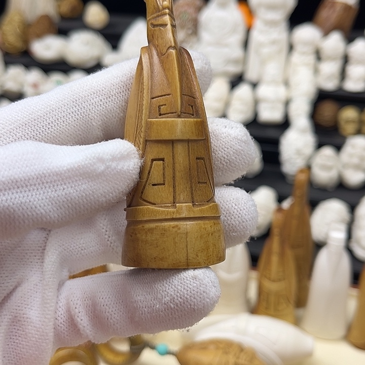 0***7手串/手链鹿骨瑕疵翁仲