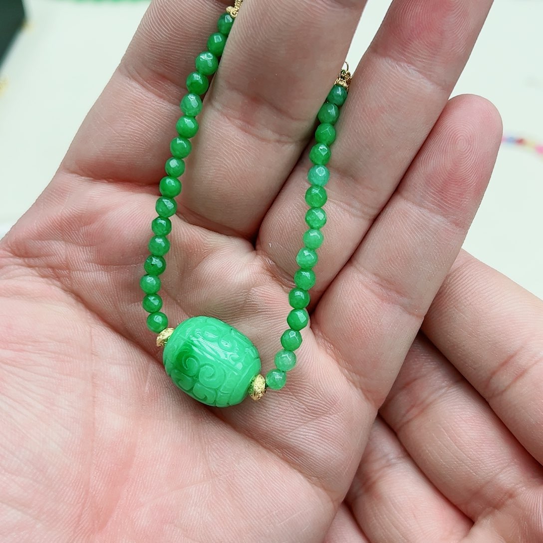 翡翠吊坠(赠链)银S925镶嵌