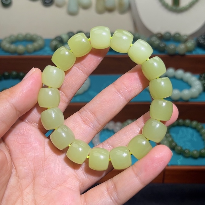 和田玉未镶嵌手链卡13