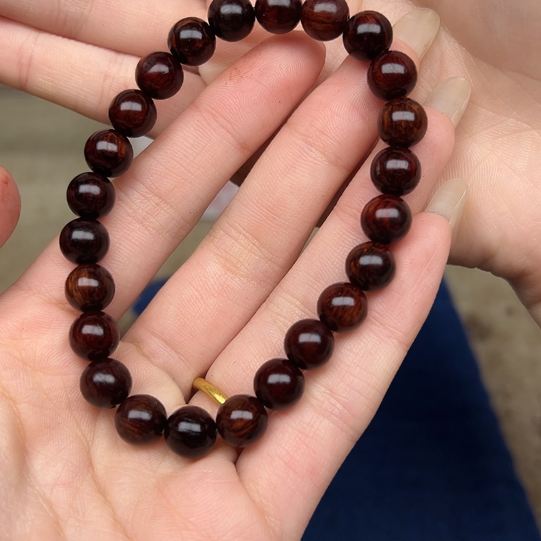 木红降08圆珠满油（瑕疵）