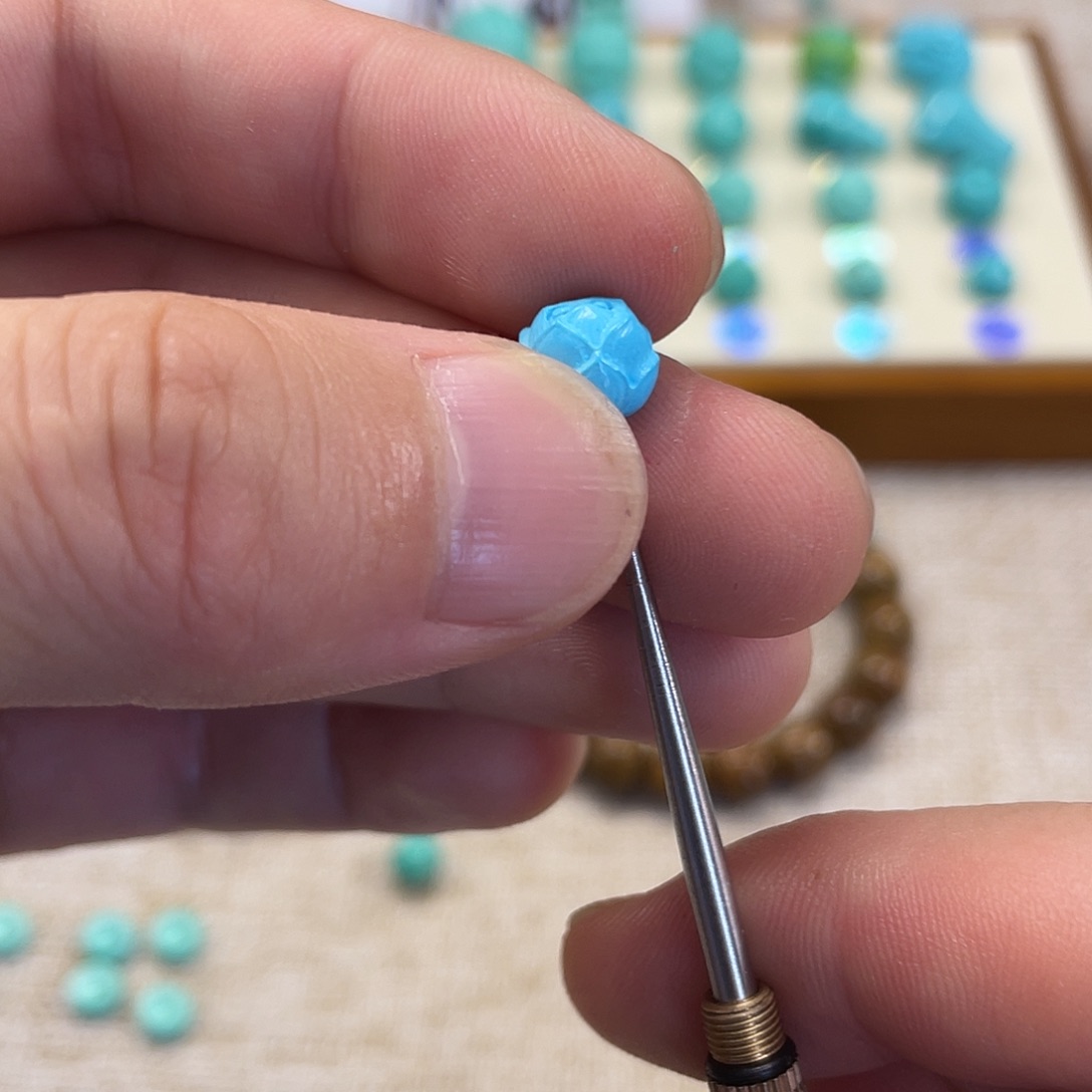 原生态湖北松配饰，直径8.