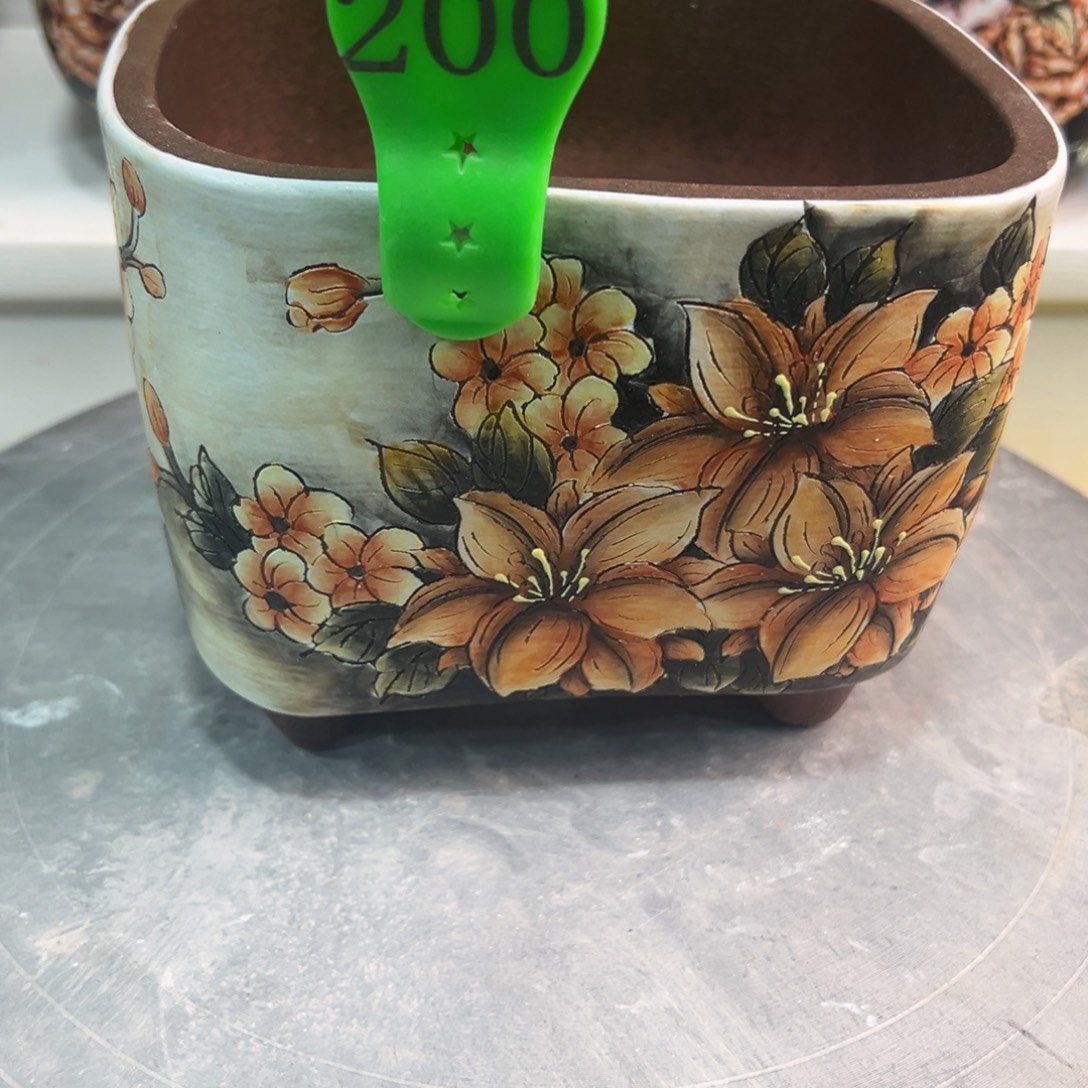 紫砂花盆水晶花盆200瑕疵