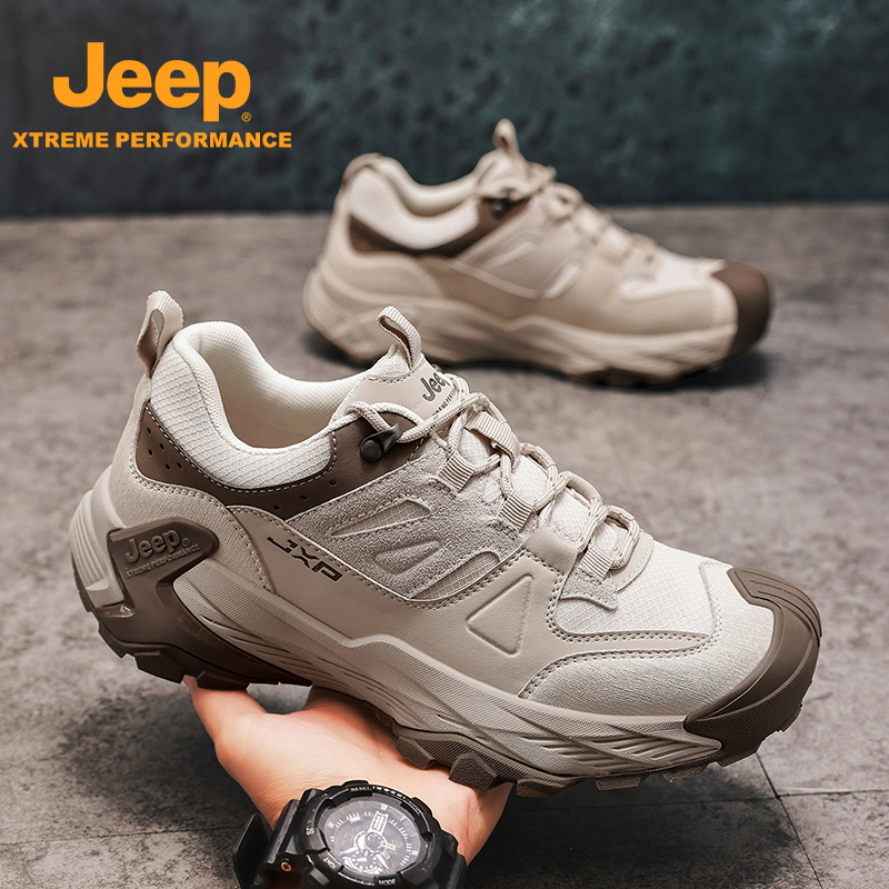 JEEP/吉普秋冬季2025新款时尚百搭运动休闲鞋户外防滑登山徒步鞋