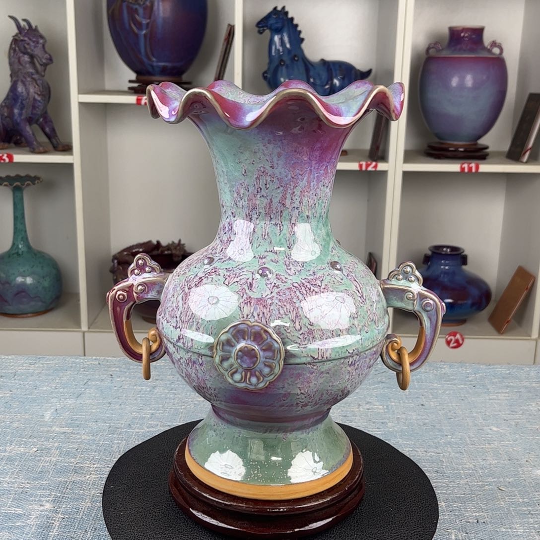 瓷片太平有象大师作品