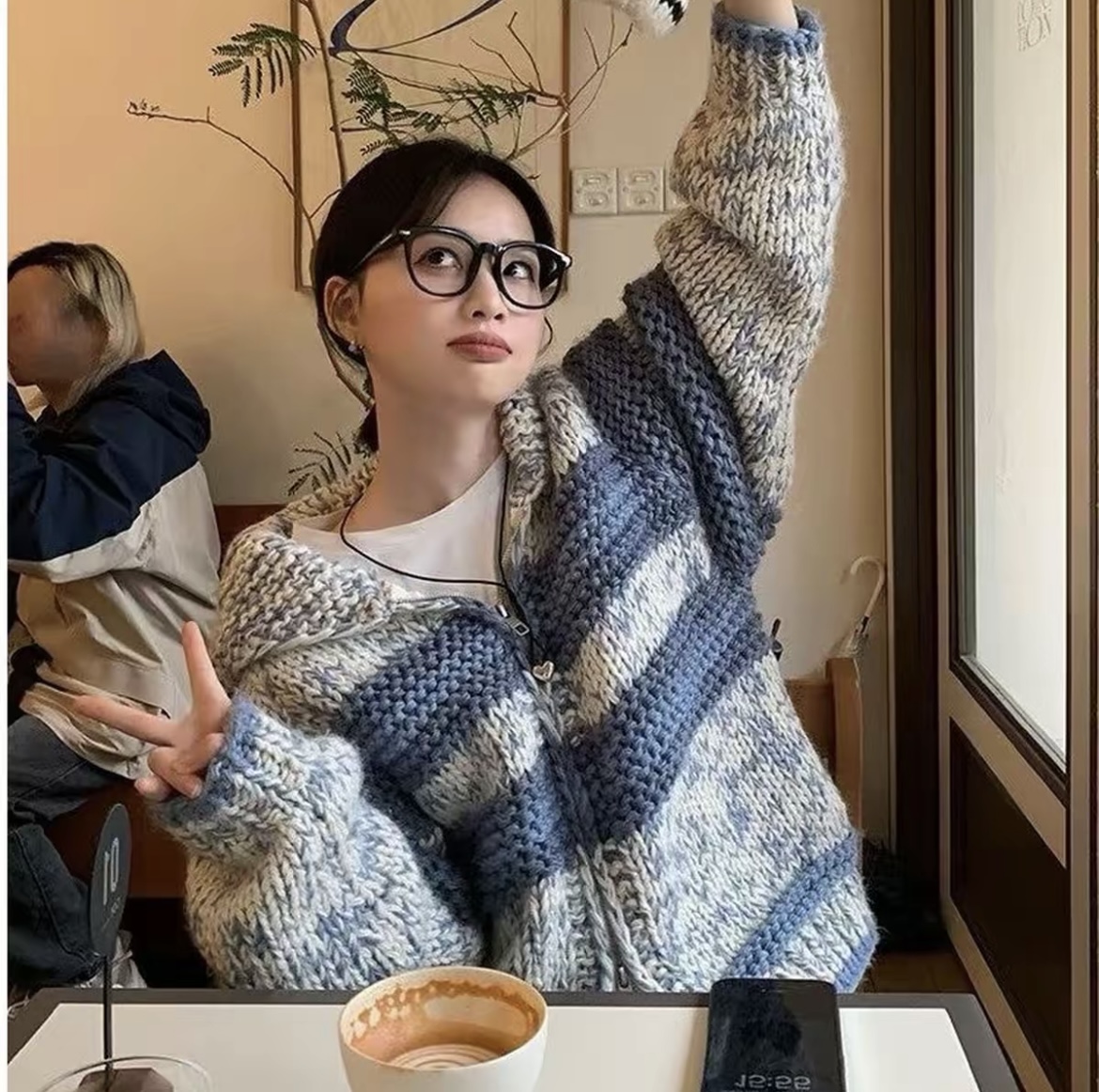 今喜【01.01 643-700】2025冬新款韩系百搭潮流时尚开衫秋冬