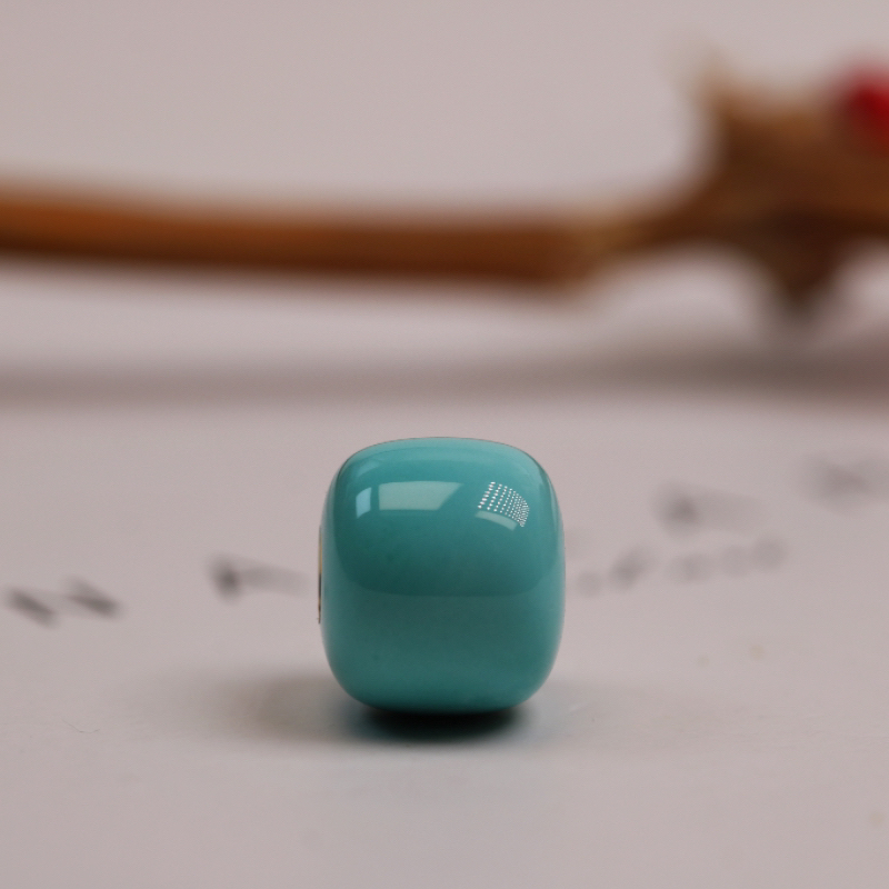 原矿绿松石金管老型（8.8×7.7）