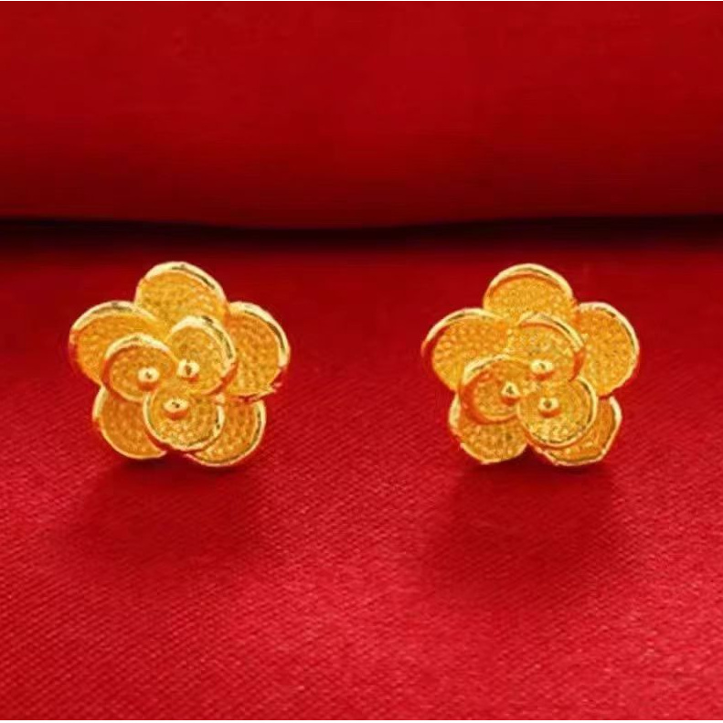 【D】时尚精品花朵耳钉【SCR01】