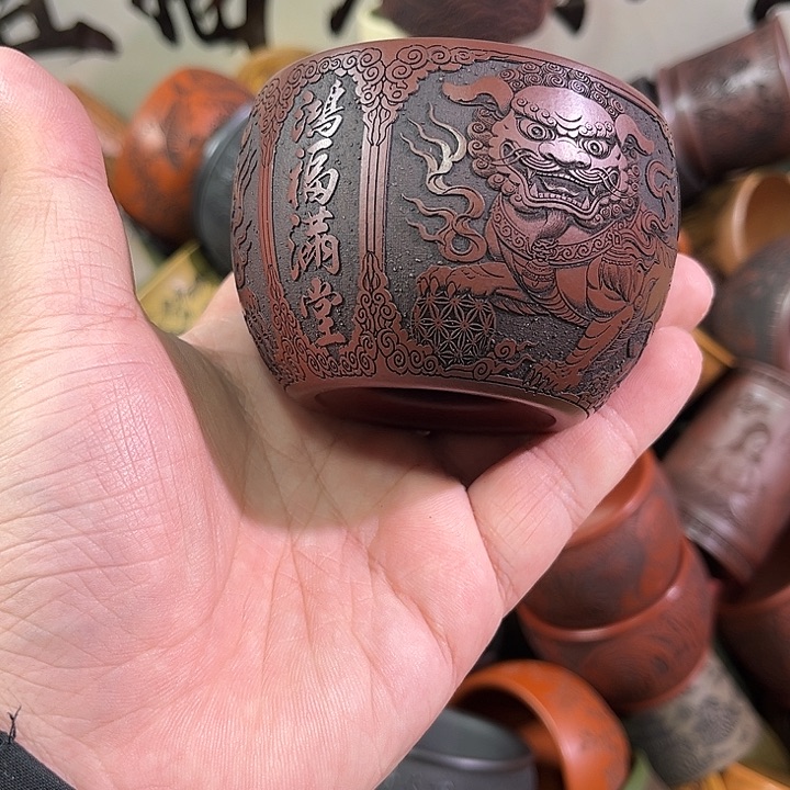 茶杯紫砂全手工紫砂主人杯