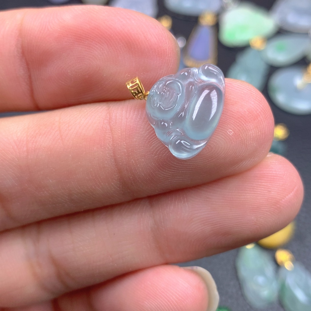 【闪购商品】翡翠18K金镶嵌颈饰翡翠