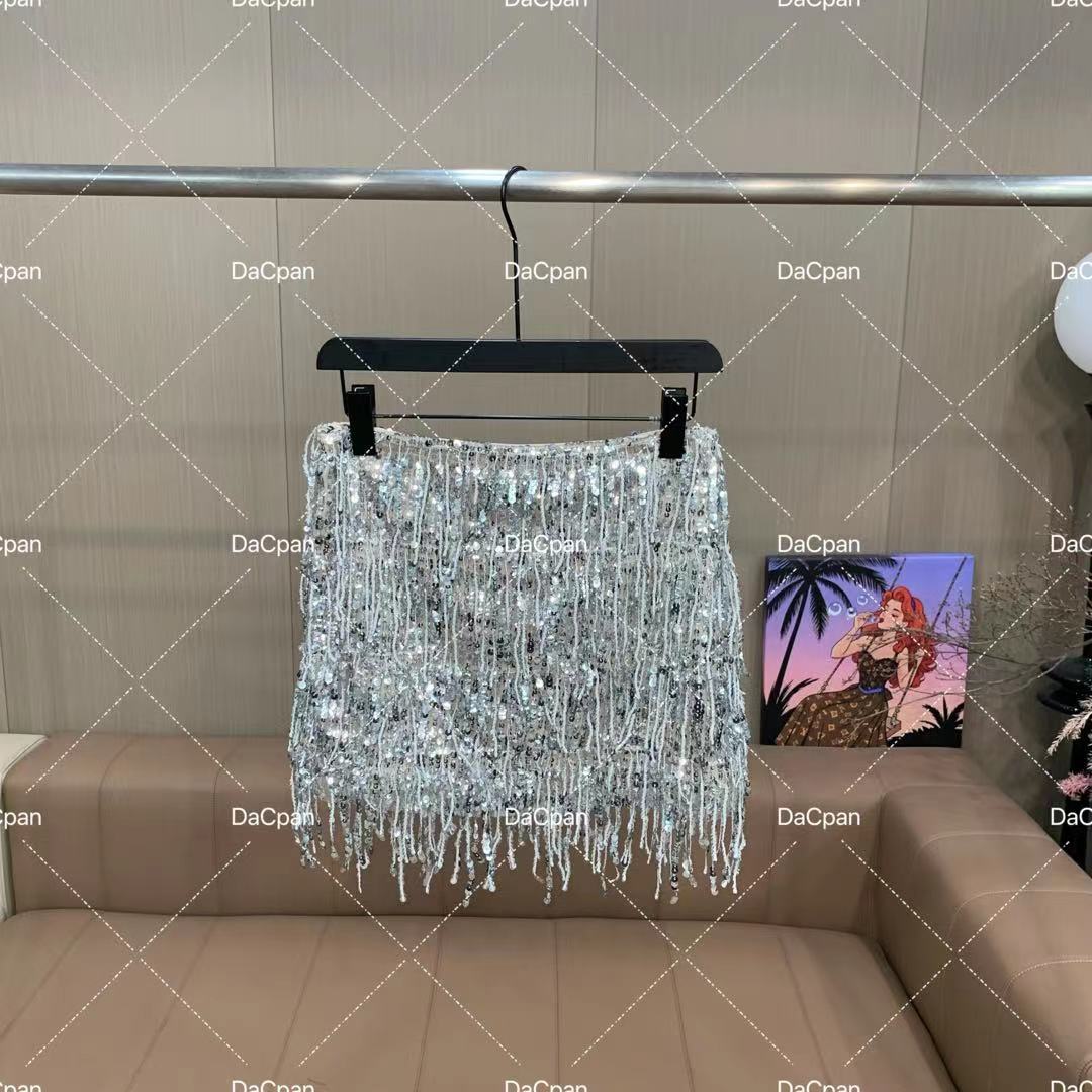 DACPAN-“流星探戈”亮片流苏短裙 2025/盼·PP 6285