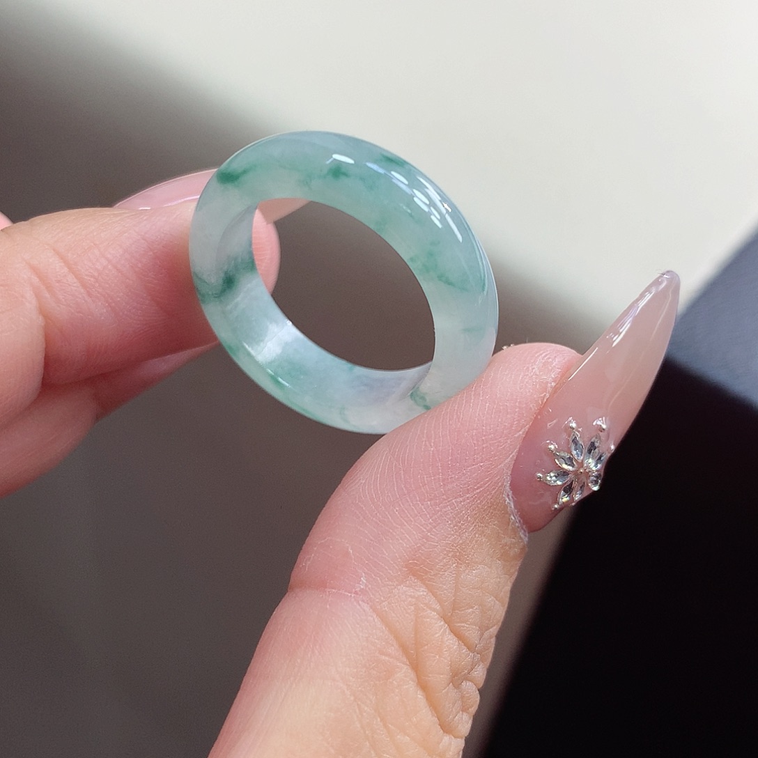 翡翠未镶嵌戒指21-22号