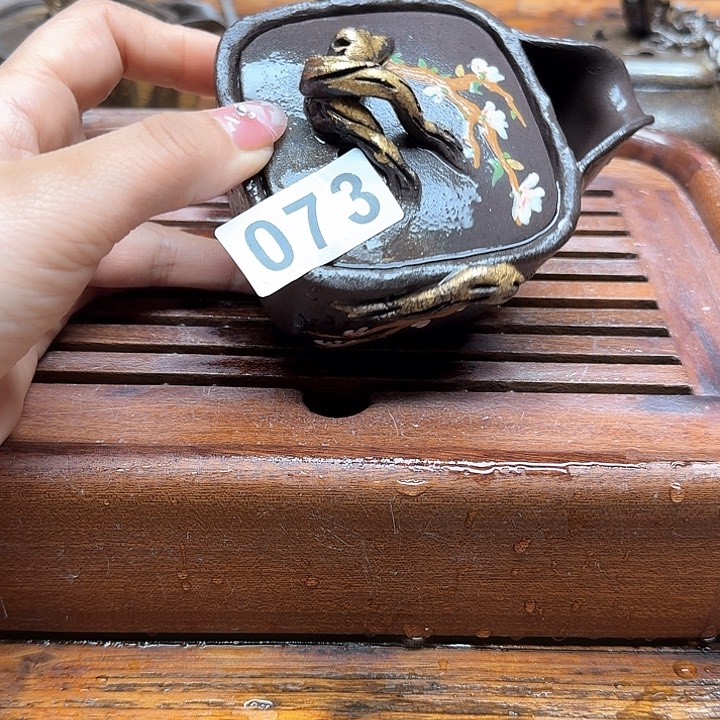 纯手工制作粗陶茶具