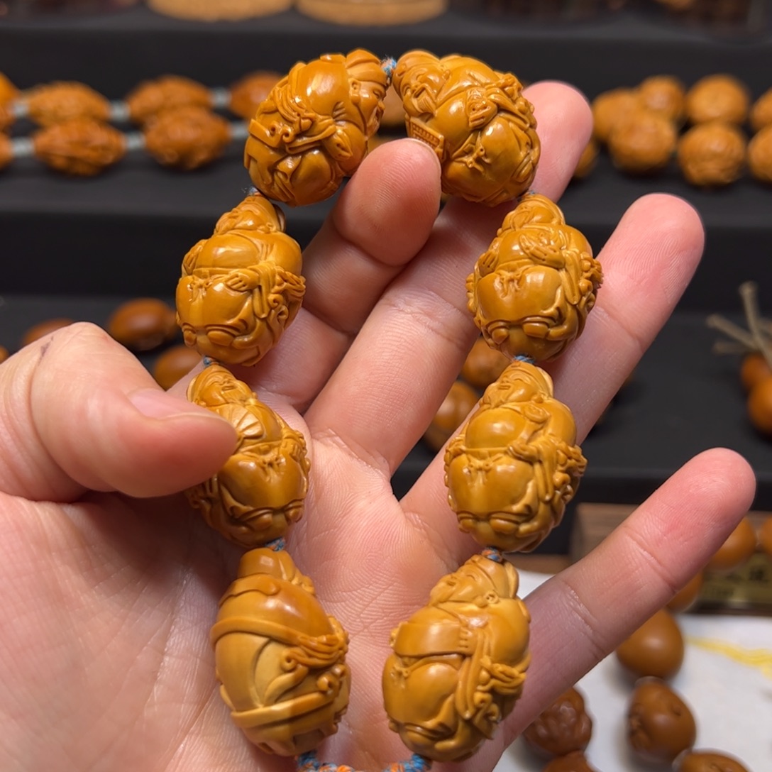 无***水手串/手链橄榄核2.2龙椅财神