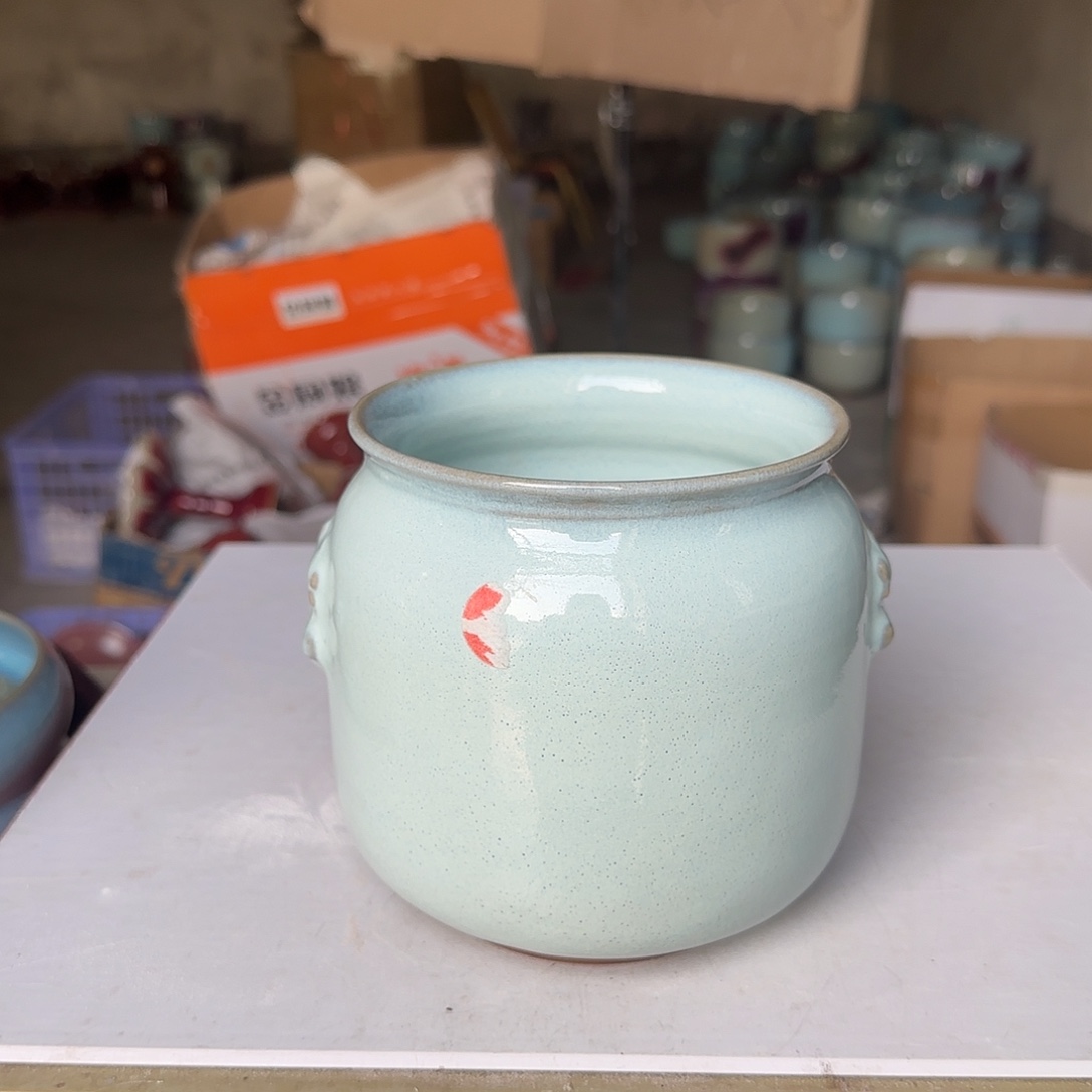 陶摆件郑家钧窑摆件微