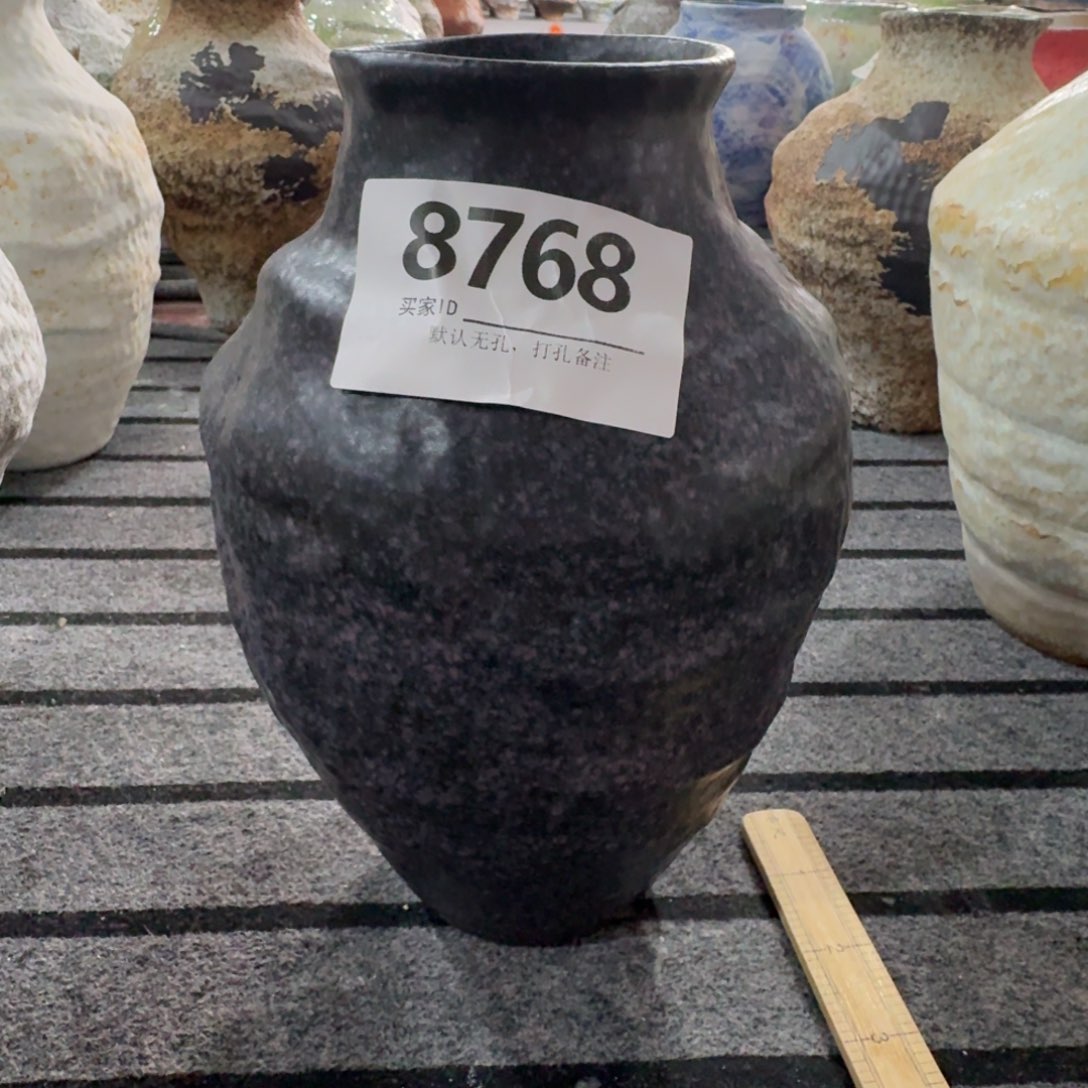****海陶摆件景德镇高温花瓶编码8768高28口8默认无孔