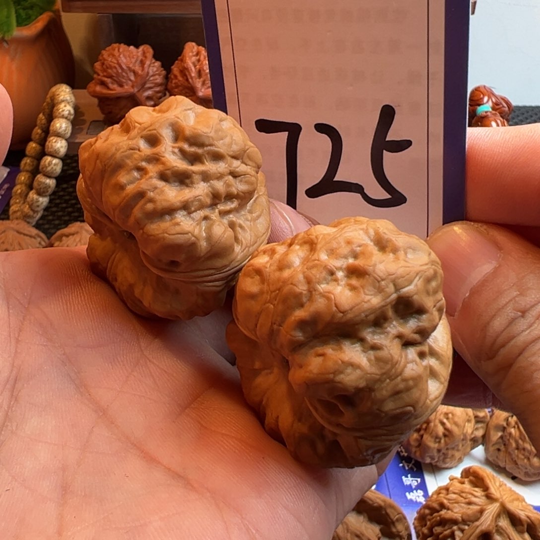 文玩核桃把件全品古蟾40.5尺寸725号