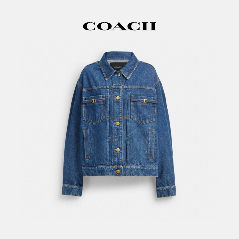 COACH/蔻驰 HERITAGE C丹宁TRUCKER夹克