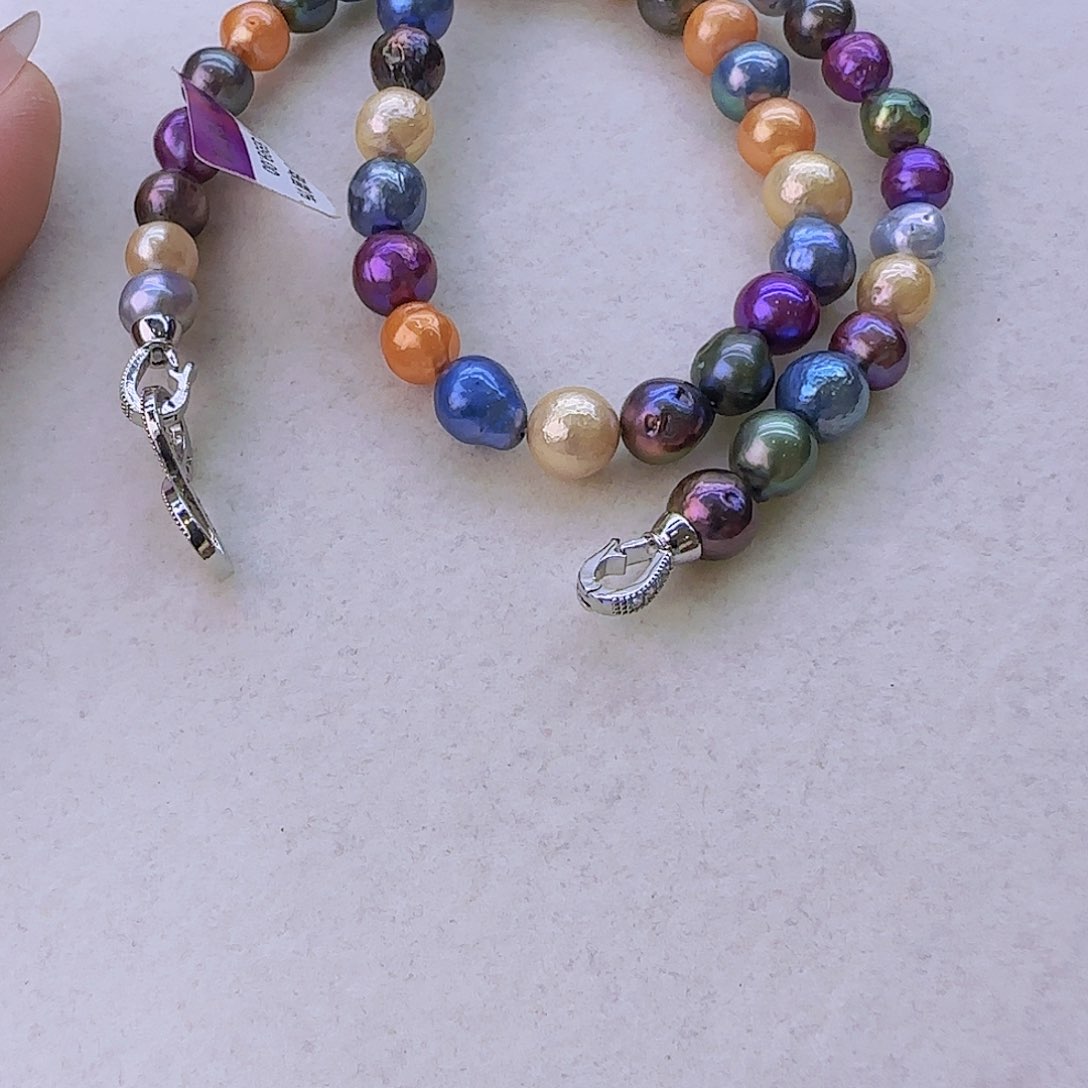 未镶嵌淡水珍珠项链定制75