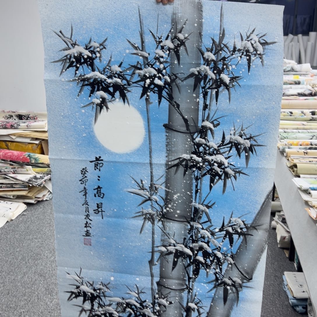 国画纯手绘西瓜宣纸