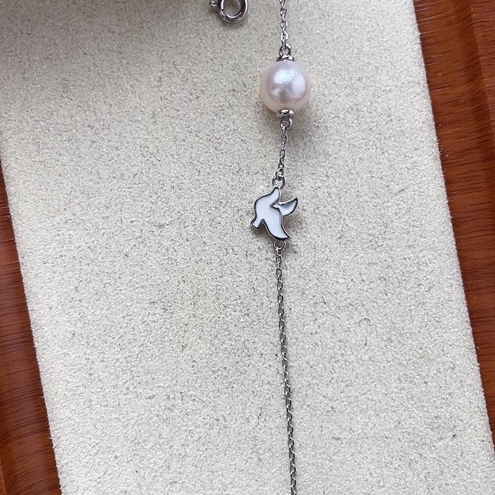 手绳海水珍珠银S925镶嵌