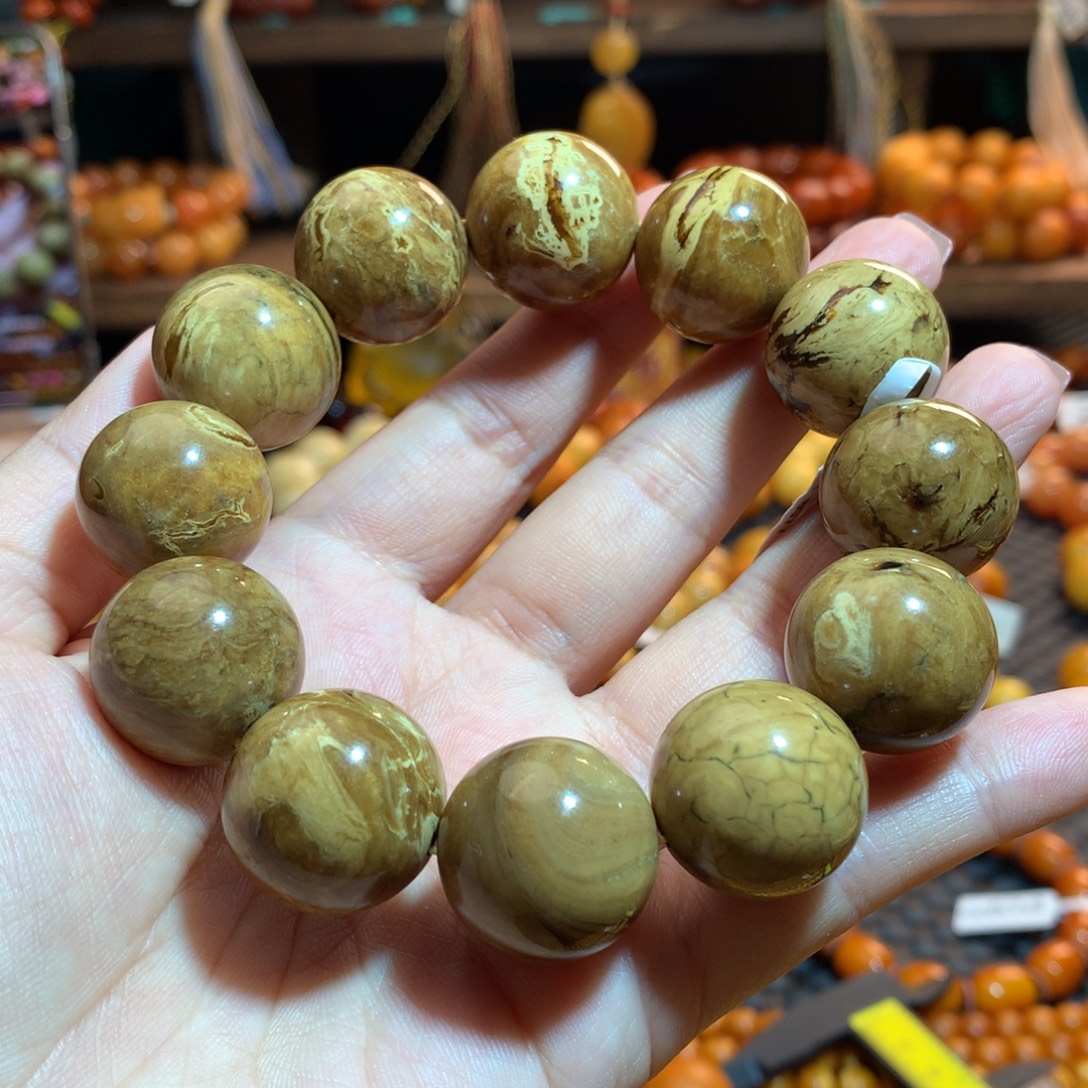 琥珀（根珀）未镶嵌手串蜜蜡手串