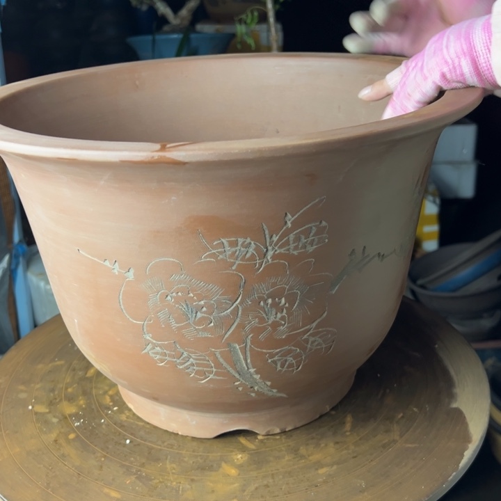 紫砂宜兴紫砂花盆007