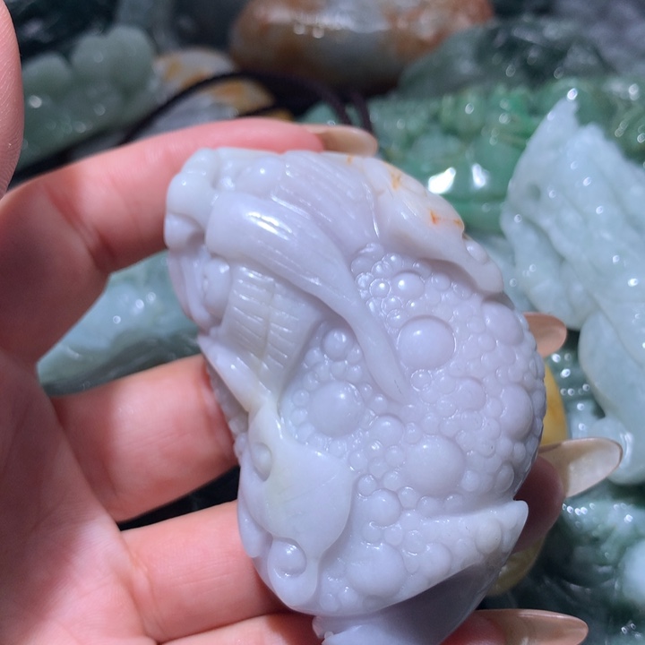 翡翠未镶嵌颈饰保真天然A货翡翠