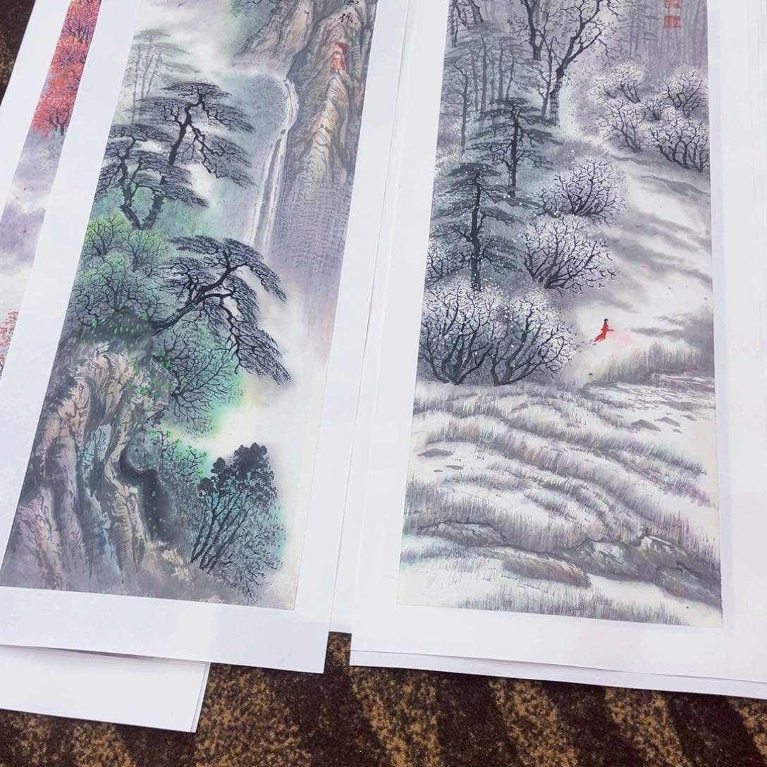 国画用****7绘画作品多次