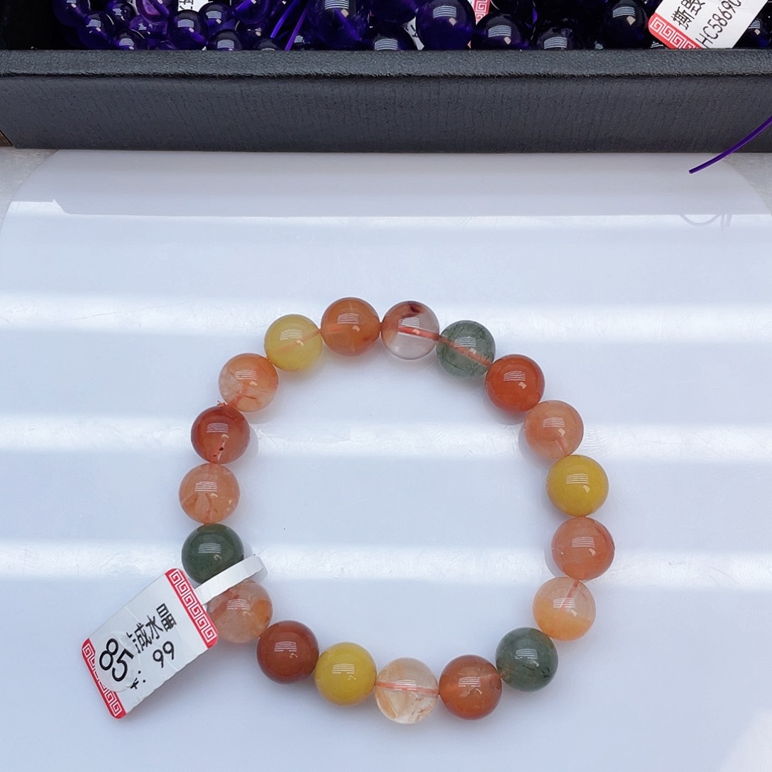 水晶手链未镶嵌福禄寿10mm+