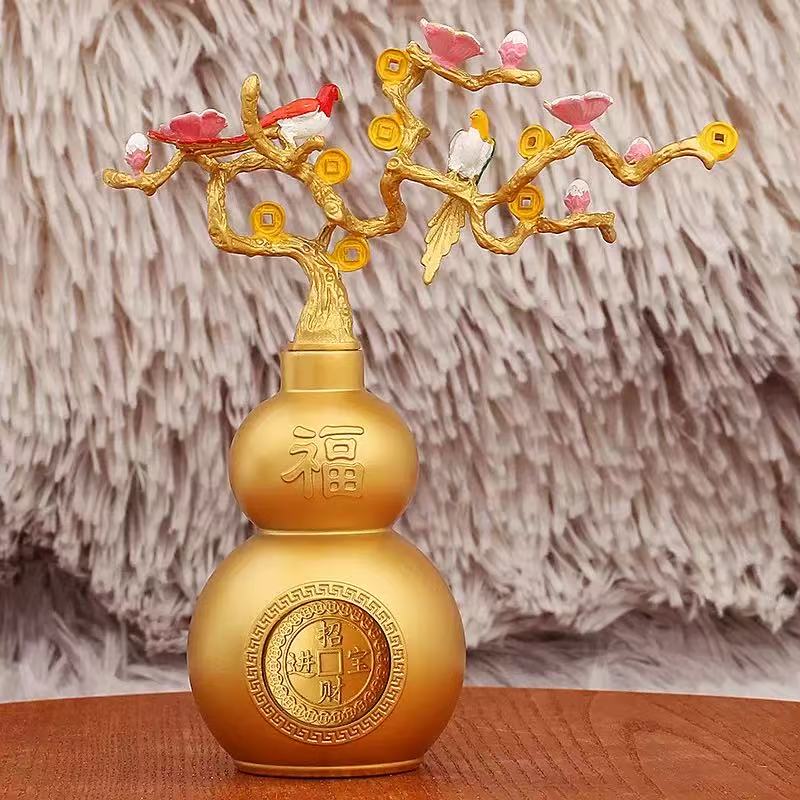 云清专属-摇钱树百福財字葫芦转转男女好运连连摆件