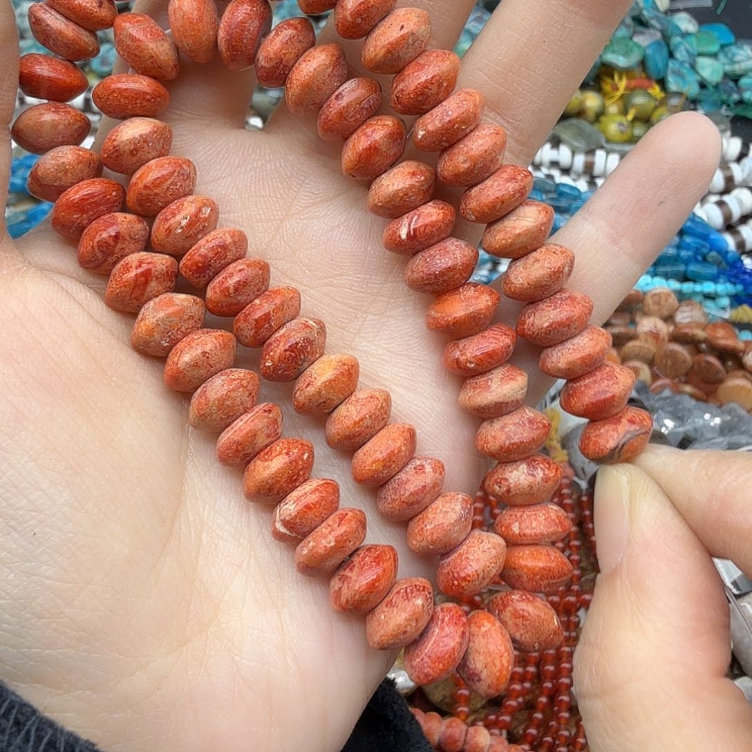 珠宝半成品水晶未镶嵌10飞碟一条