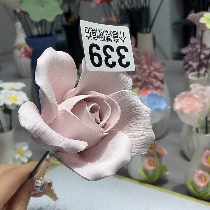 陶瓷纯手工捏花设计