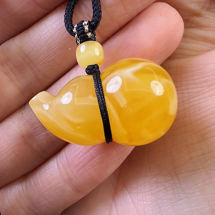 蜜蜡颈饰未镶嵌蜜蜡