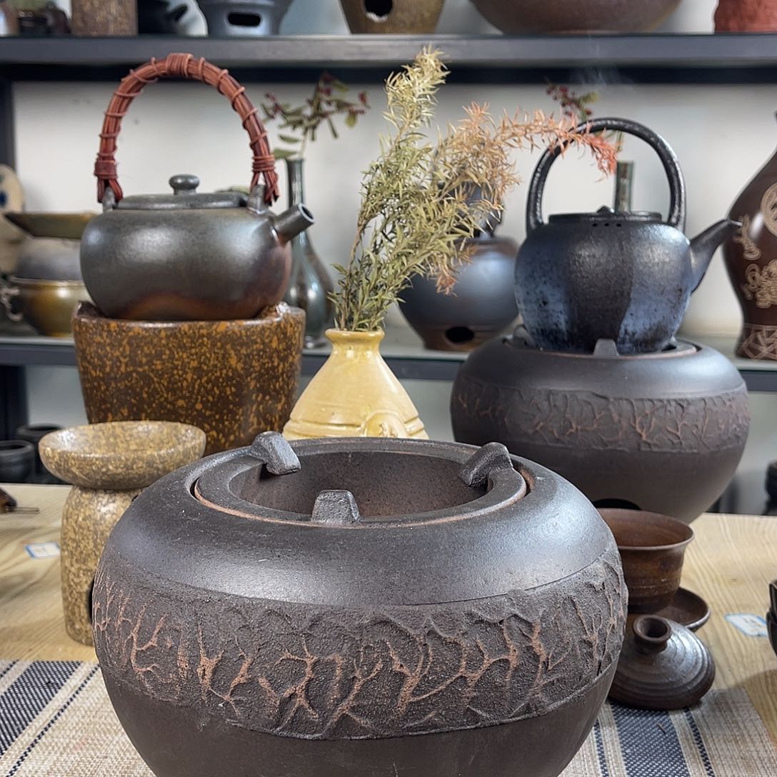 紫砂粗陶实用砂锅