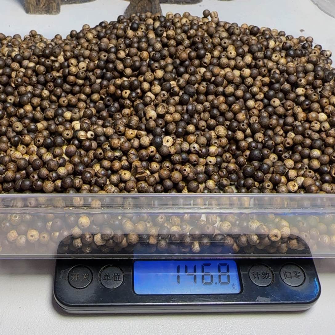 橄榄核手串/手链大*奇楠损珠146.8克