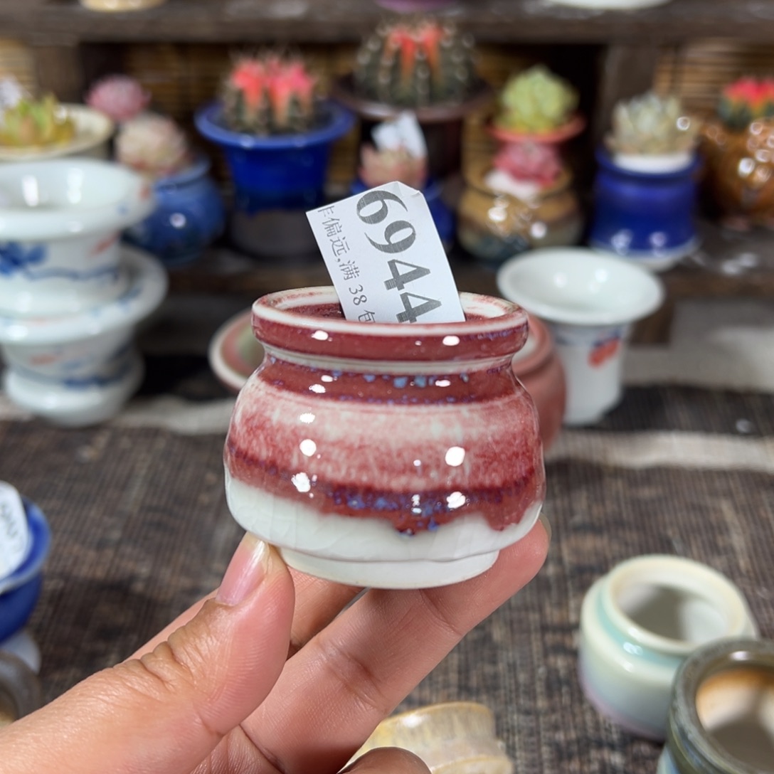 红陶景德镇手工花盆