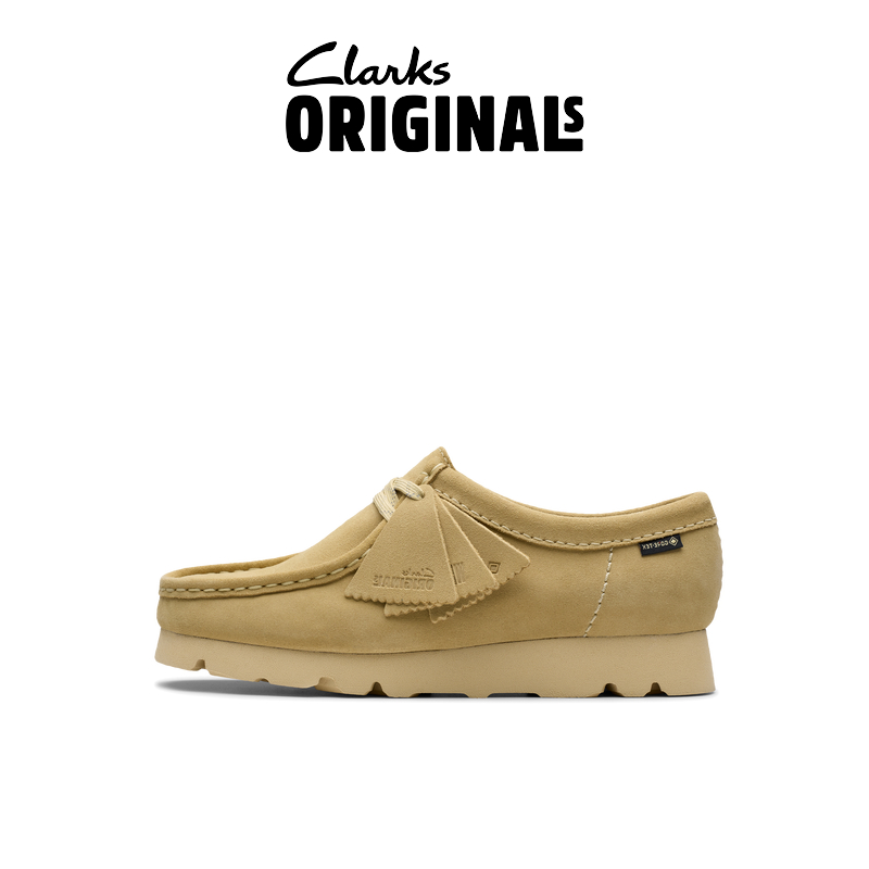Clarks其乐Originals Wallabee系列女鞋新品防泼水复古休闲袋鼠鞋