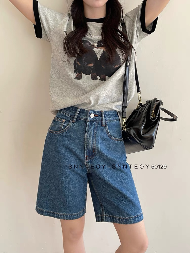 代家五分裤合集！尝鲜仅一场！五一出游必备！巨显瘦版型！宽松牛仔