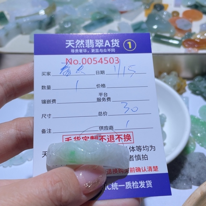 翡翠颈饰未镶嵌春*