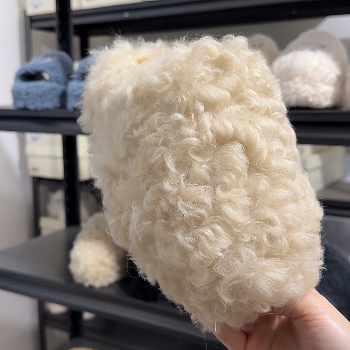 34奶茶色卷毛包脚五厘米