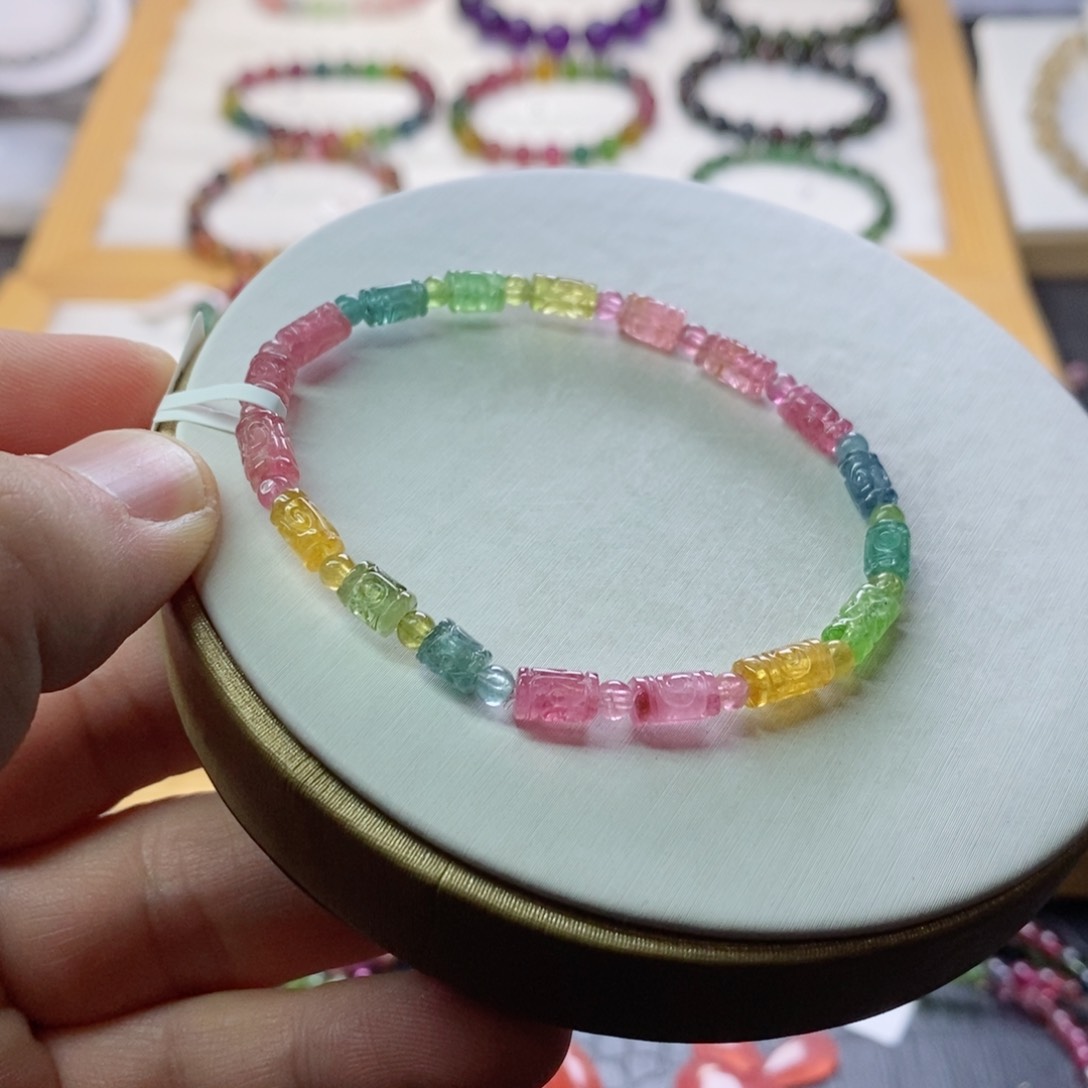 碧玺碧玺手链未镶嵌