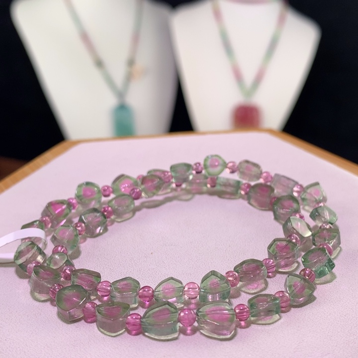 双色碧玺手链未镶嵌