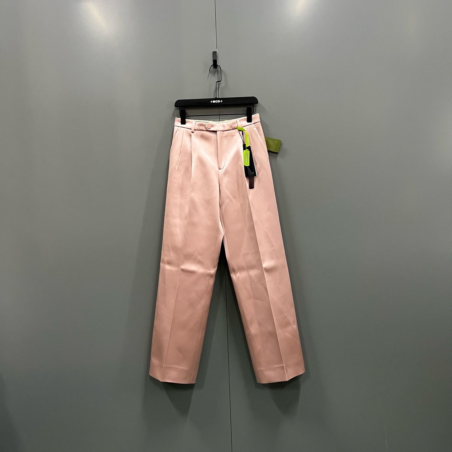 未使用 GUCCI/古驰 zt4 粉色休闲直筒裤 38码/全新/610626