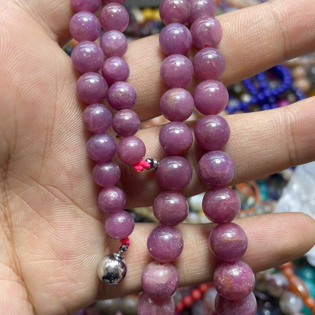 紫晶颈饰银S800镀金镶嵌