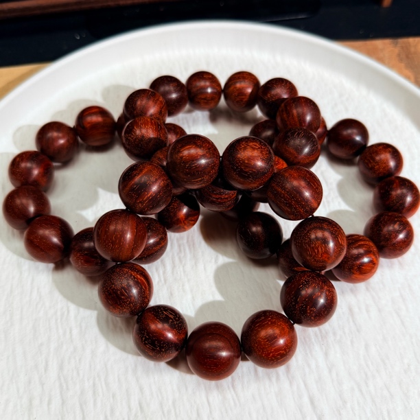 【伟伟鉴定】小叶紫檀圆珠手串22（爆满星）老家具料多样性发货一件