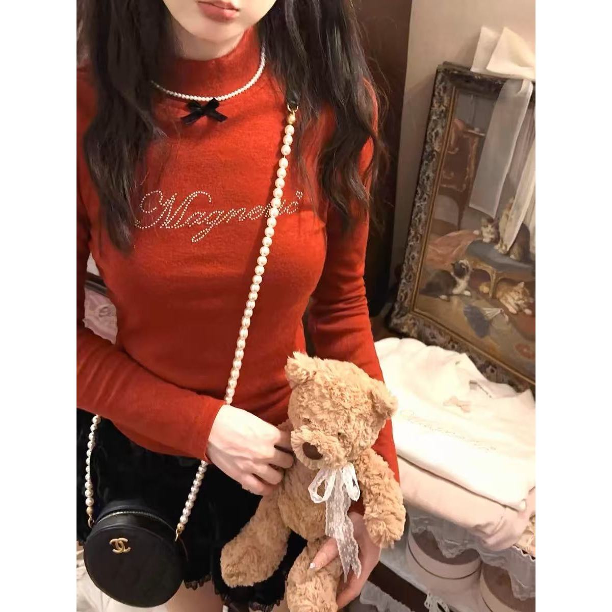 XQ2321冬季新款百搭显瘦保暖大码女装打底上衣