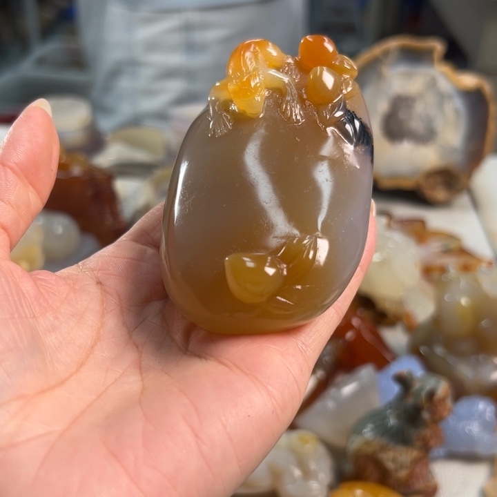 玛瑙/玉髓吊坠(不含链)未镶嵌