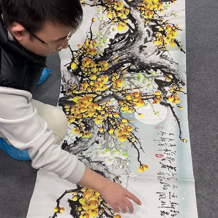 国画今天上午国画作品展示